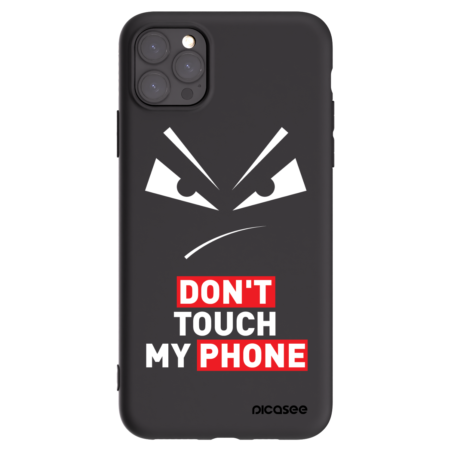 Picasee husă neagră din silicon pentru Apple iPhone 11 Pro Max - Evil Eye - Transparent