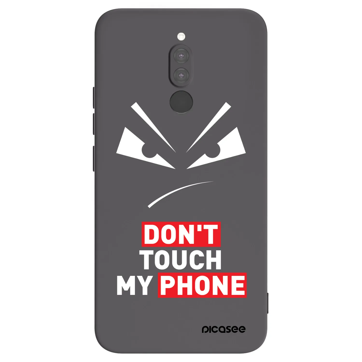 Picasee husă neagră din silicon pentru Xiaomi Redmi 8 - Evil Eye - Transparent