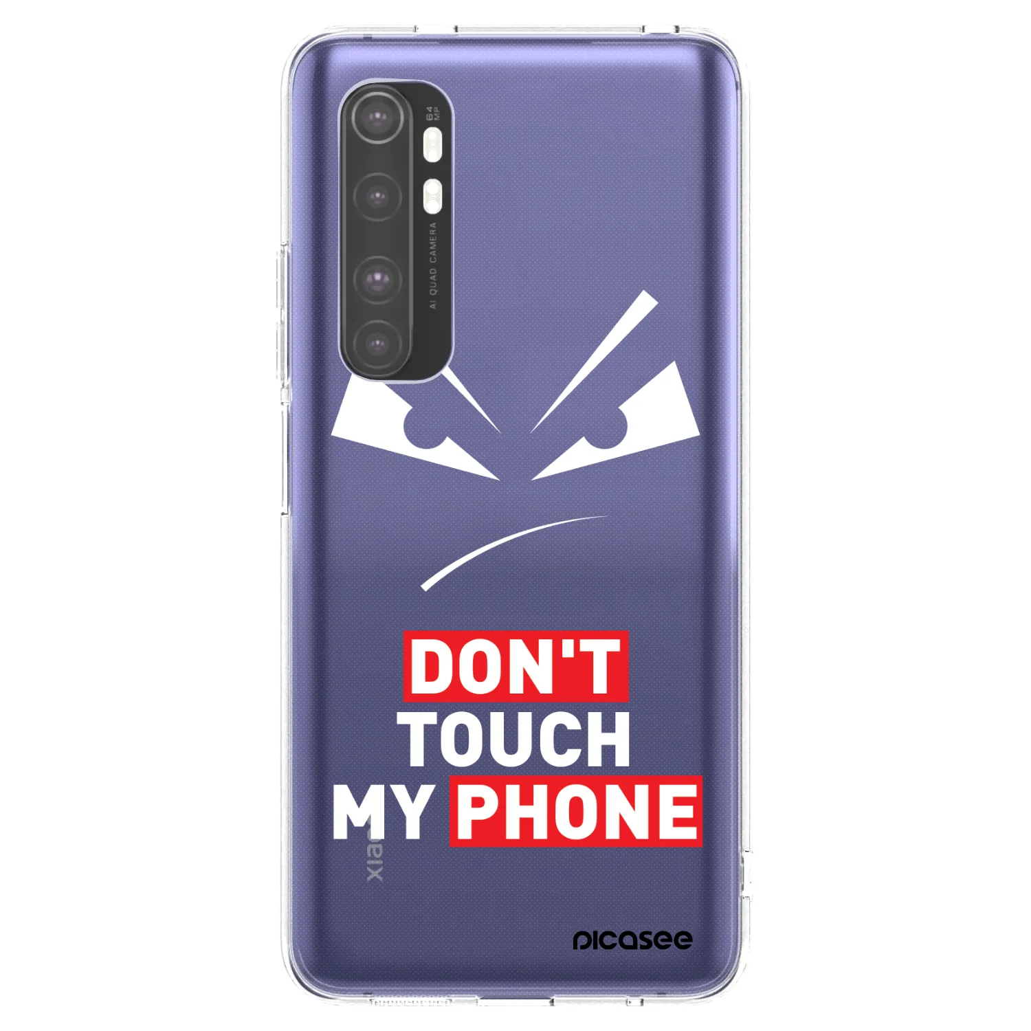 Picasee husă transparentă din silicon pentru Xiaomi Mi Note 10 Lite - Evil Eye - Transparent