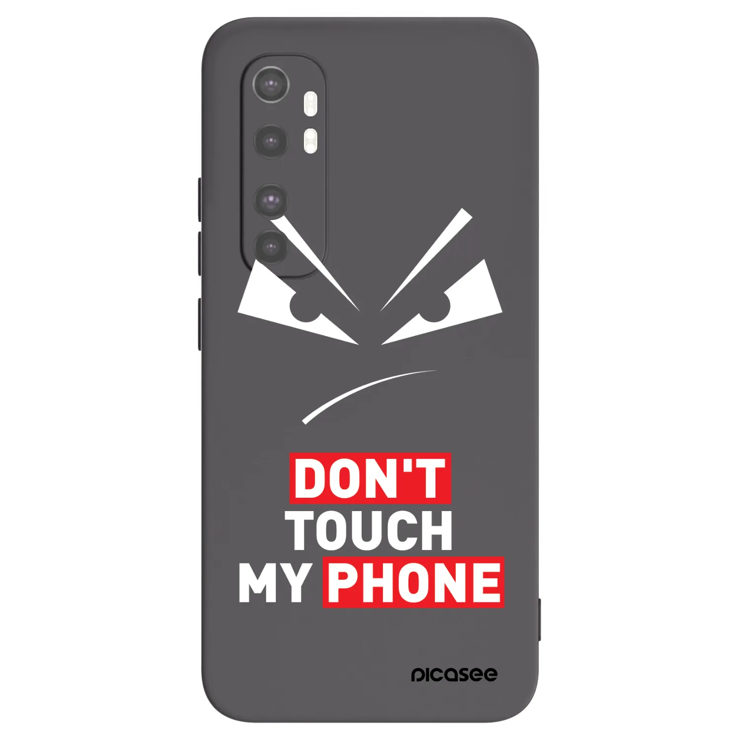 Picasee husă neagră din silicon pentru Xiaomi Mi Note 10 Lite - Evil Eye - Transparent