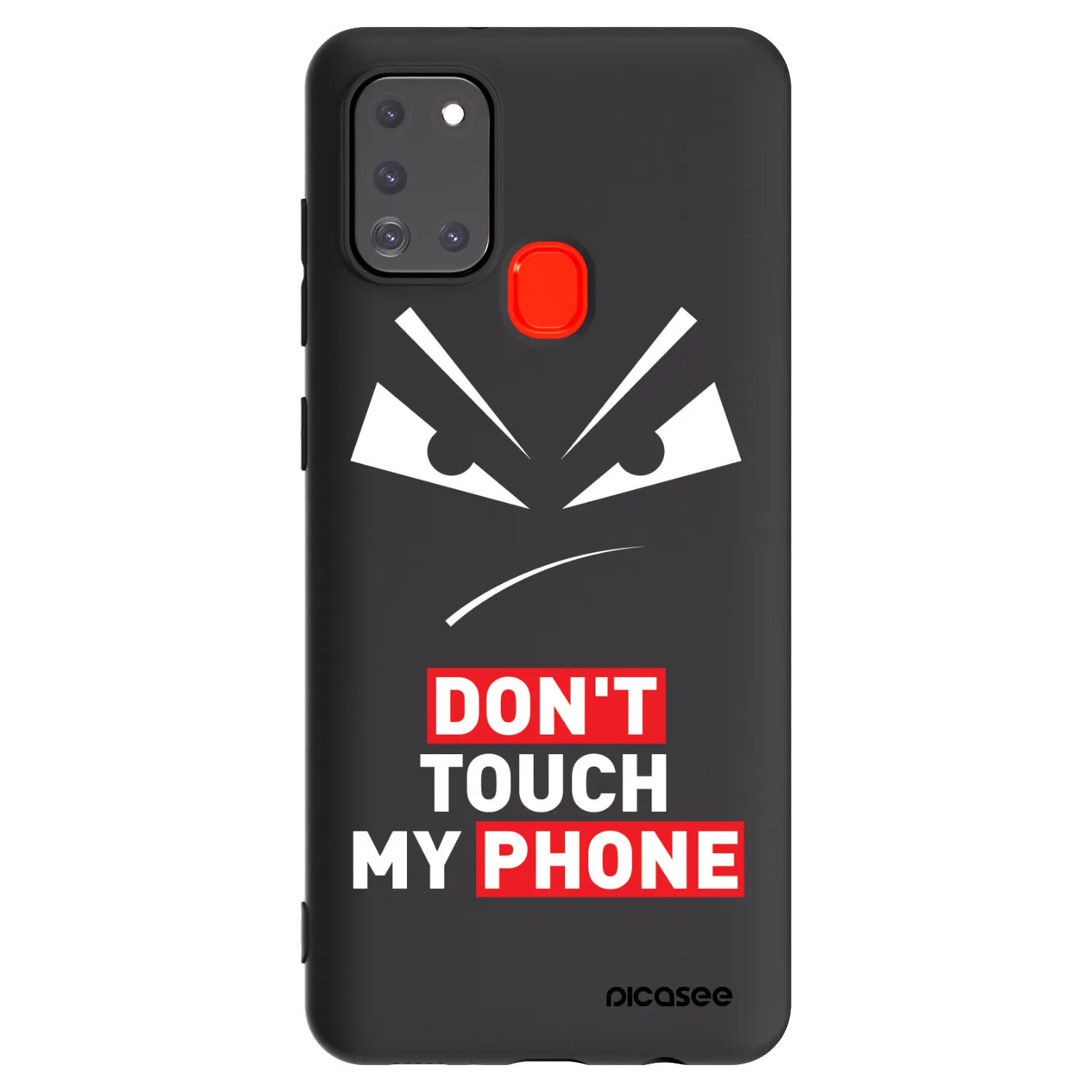 Picasee husă neagră din silicon pentru Samsung Galaxy A21s - Evil Eye - Transparent