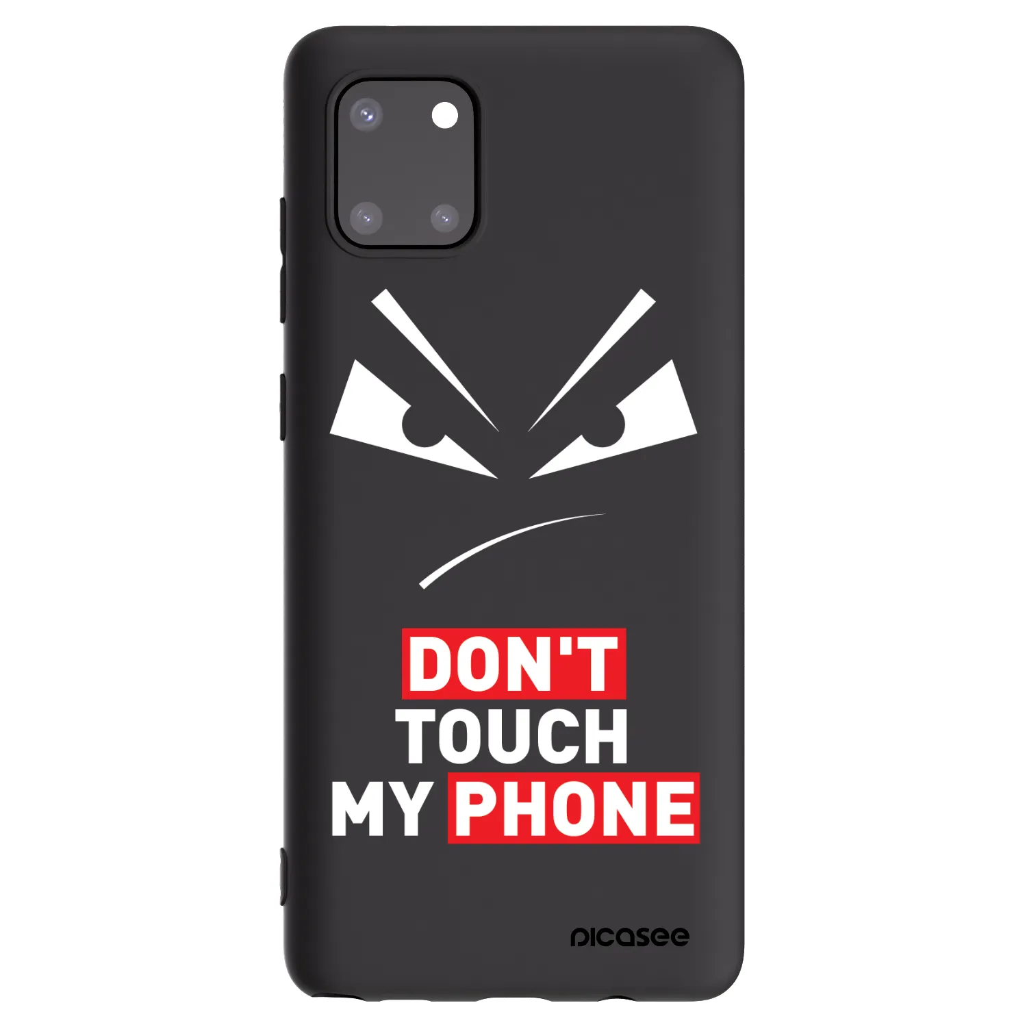 Picasee husă neagră din silicon pentru Samsung Galaxy Note 10 Lite N770F - Evil Eye - Transparent