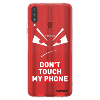 Picasee husă transparentă din silicon pentru Samsung Galaxy A20s - Evil Eye - Transparent