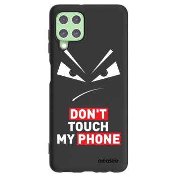 Picasee husă neagră din silicon pentru Samsung Galaxy A22 A225F 4G - Evil Eye - Transparent