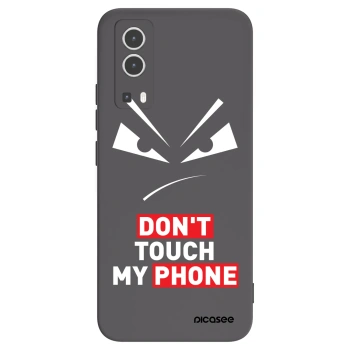 Picasee husă neagră din silicon pentru Vivo Y72 5G - Evil Eye - Transparent