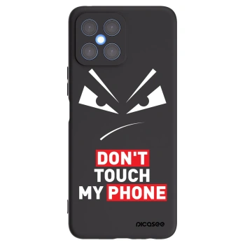 Picasee husă neagră din silicon pentru Honor X8 4G - Evil Eye - Transparent