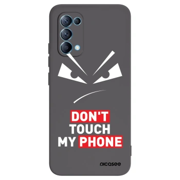 Picasee husă neagră din silicon pentru OPPO Reno 5 5G - Evil Eye - Transparent