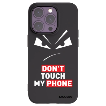 Picasee husă neagră din silicon pentru Apple iPhone 14 Pro - Evil Eye - Transparent