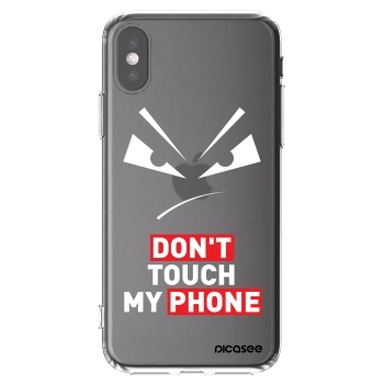 Picasee husă transparentă din silicon pentru Apple iPhone X/XS - Evil Eye - Transparent