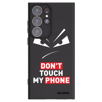 Picasee husă neagră din silicon pentru Samsung Galaxy S23 Ultra 5G - Evil Eye - Transparent