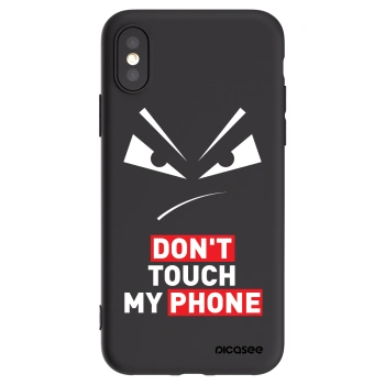 Picasee husă neagră din silicon pentru Apple iPhone X/XS - Evil Eye - Transparent