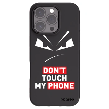 Picasee husă neagră din silicon pentru Apple iPhone 16 Pro - Evil Eye - Transparent