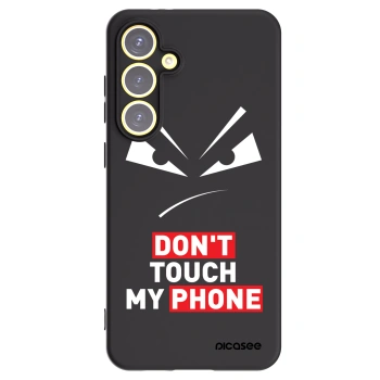 Picasee husă neagră din silicon pentru Samsung Galaxy S24 FE S721B - Evil Eye - Transparent
