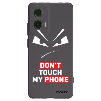Picasee husă neagră din silicon pentru Motorola Moto G35 5G - Evil Eye - Transparent