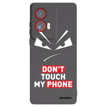 Picasee husă neagră din silicon pentru Motorola Edge 50 Fusion - Evil Eye - Transparent