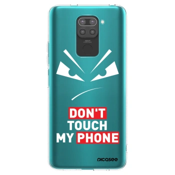 Picasee husă neagră din silicon pentru Xiaomi Redmi Note 9 - Evil Eye - Transparent