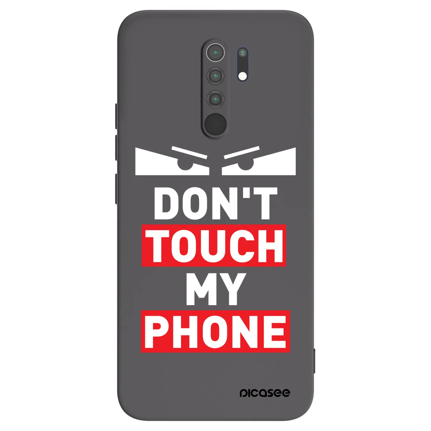 Picasee husă neagră din silicon pentru Xiaomi Redmi 9 - Shadow Eye - Transparent