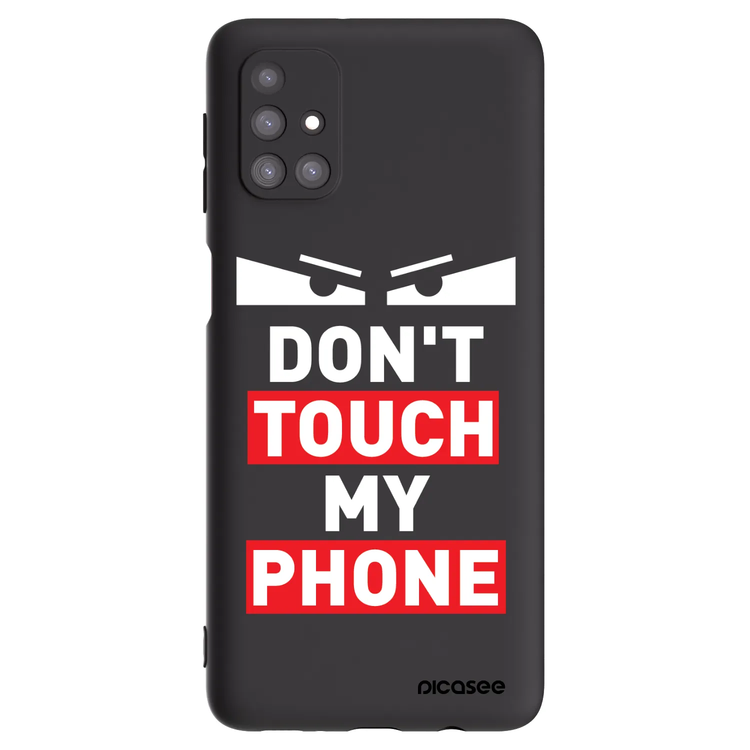 Picasee husă neagră din silicon pentru Samsung Galaxy M31s - Shadow Eye - Transparent