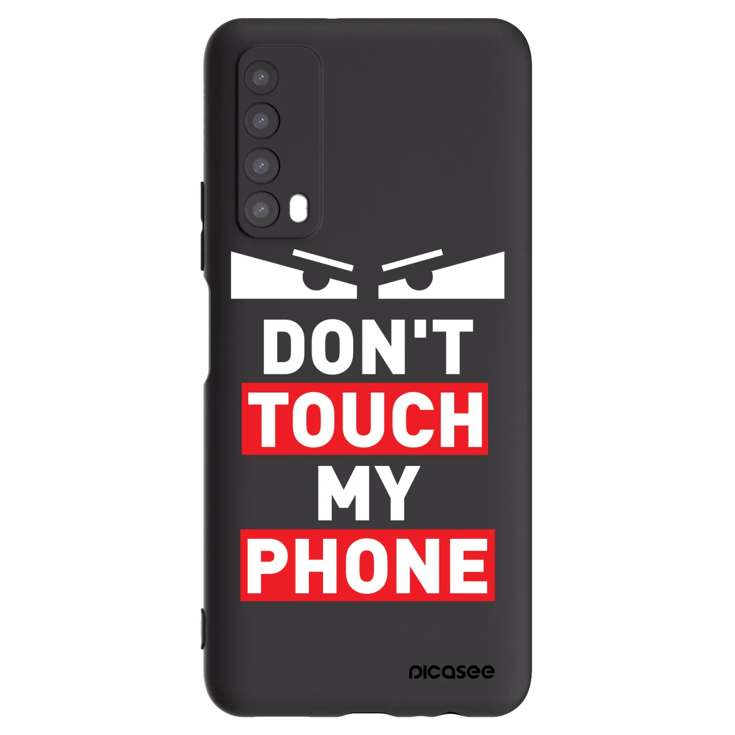 Picasee husă neagră din silicon pentru Huawei P Smart 2021 - Shadow Eye - Transparent