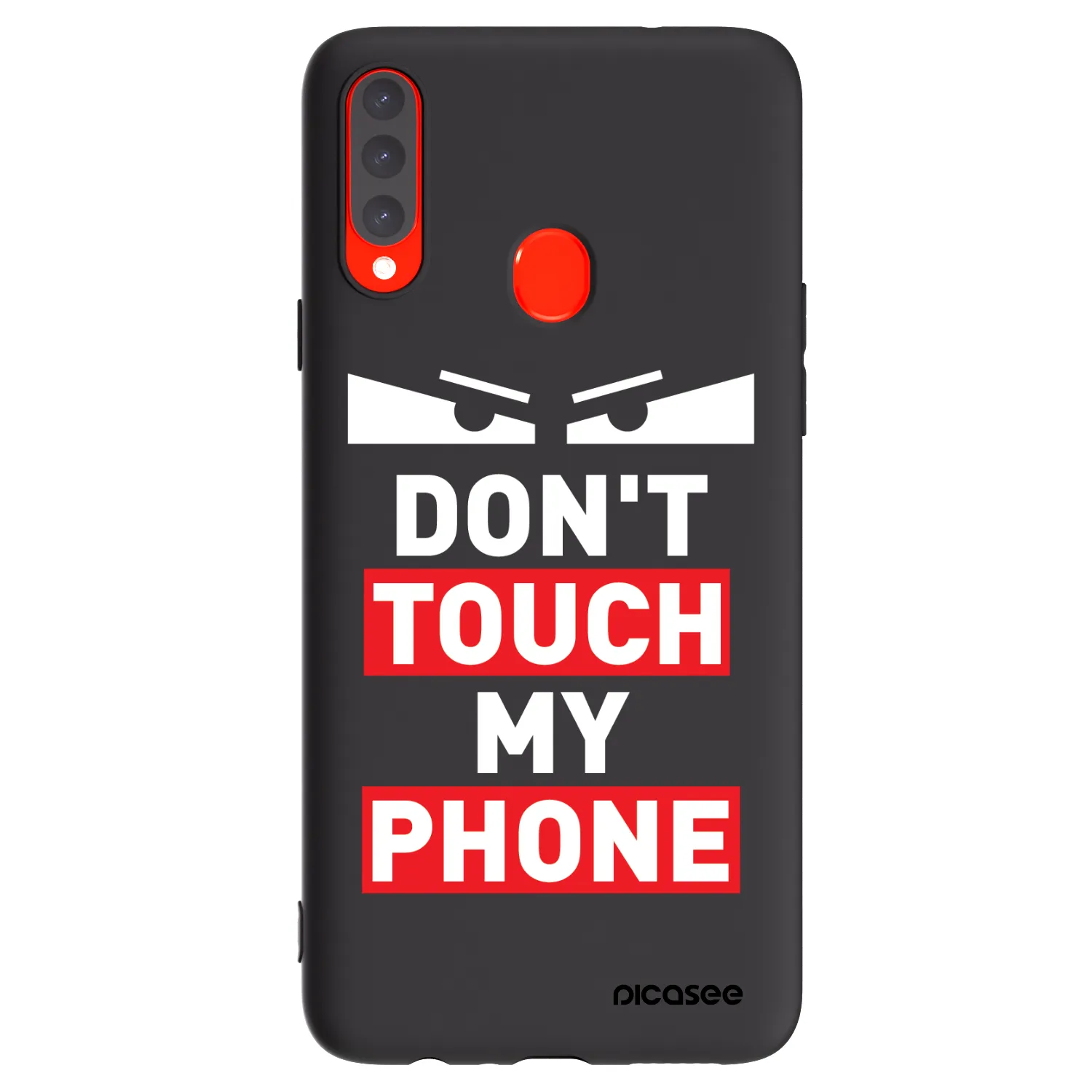 Picasee husă neagră din silicon pentru Samsung Galaxy A20s - Shadow Eye - Transparent