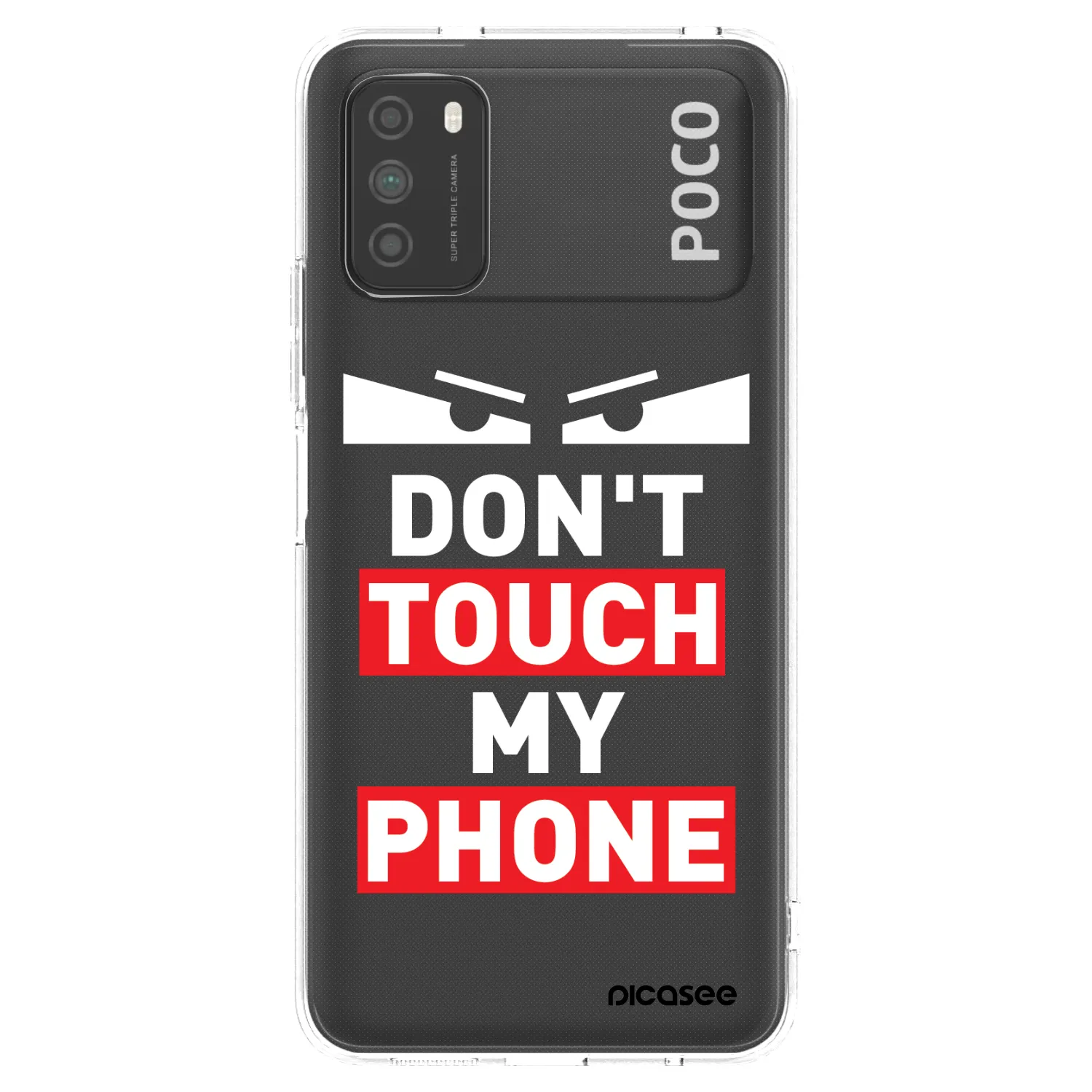 Picasee husă transparentă din silicon pentru Xiaomi Poco M3 - Shadow Eye - Transparent