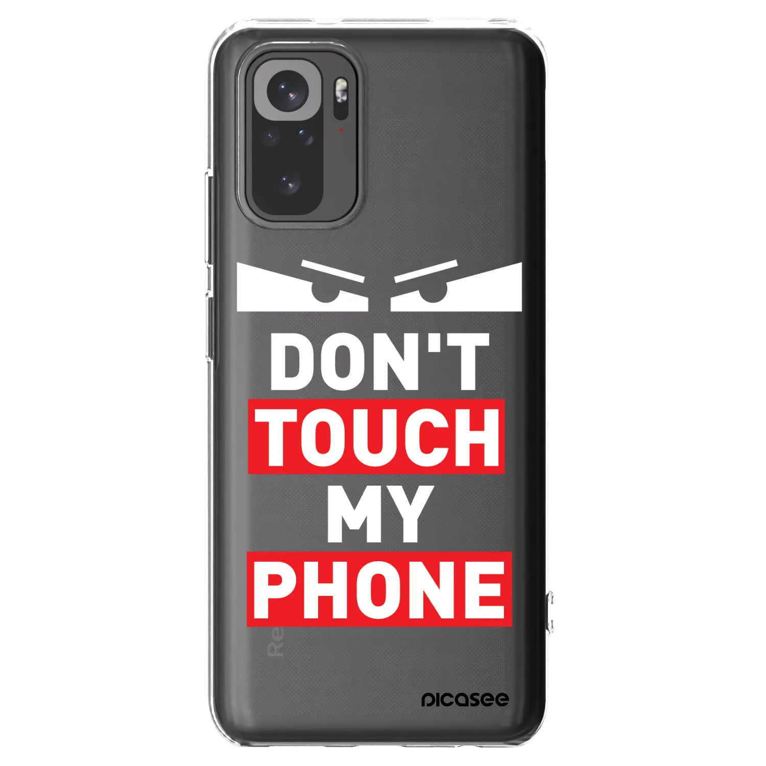 Picasee husă transparentă din silicon pentru Xiaomi Redmi Note 10S - Shadow Eye - Transparent