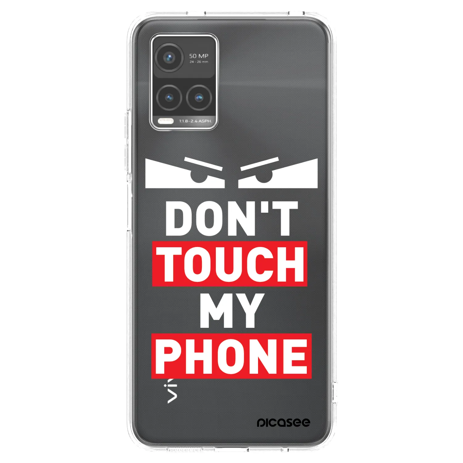 Picasee husă transparentă din silicon pentru Vivo Y33s - Shadow Eye - Transparent