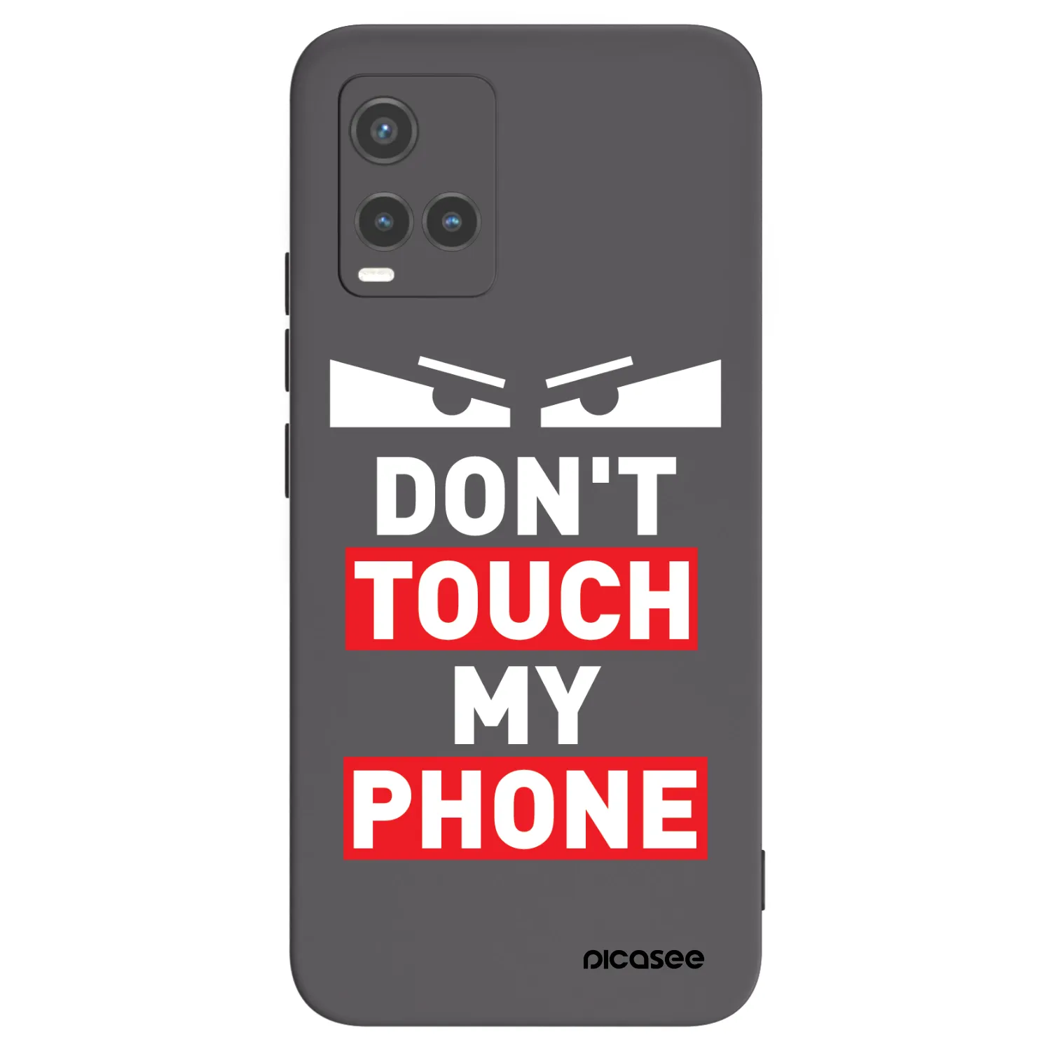 Picasee husă neagră din silicon pentru Vivo Y33s - Shadow Eye - Transparent