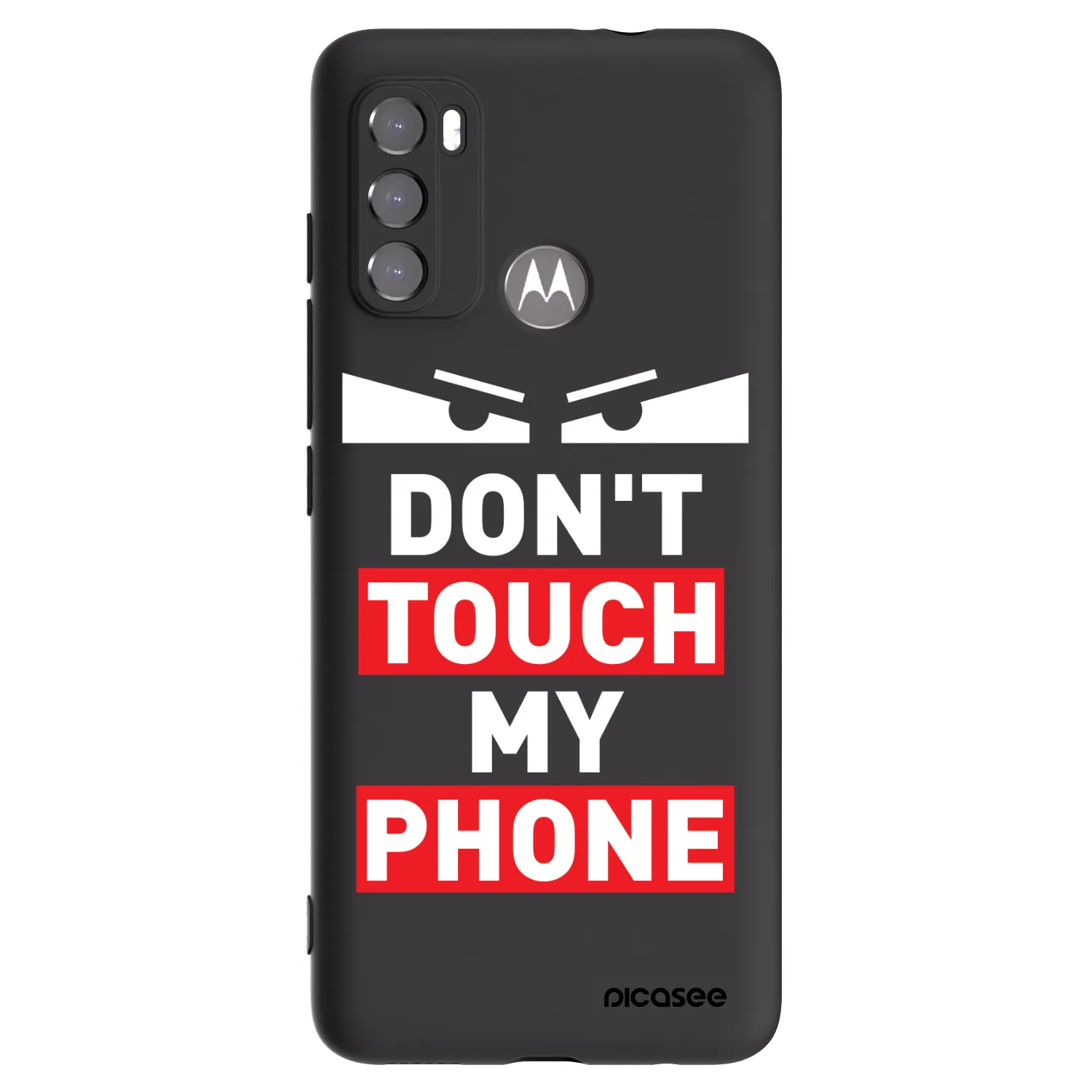 Picasee husă neagră din silicon pentru Motorola Moto G60 - Shadow Eye - Transparent