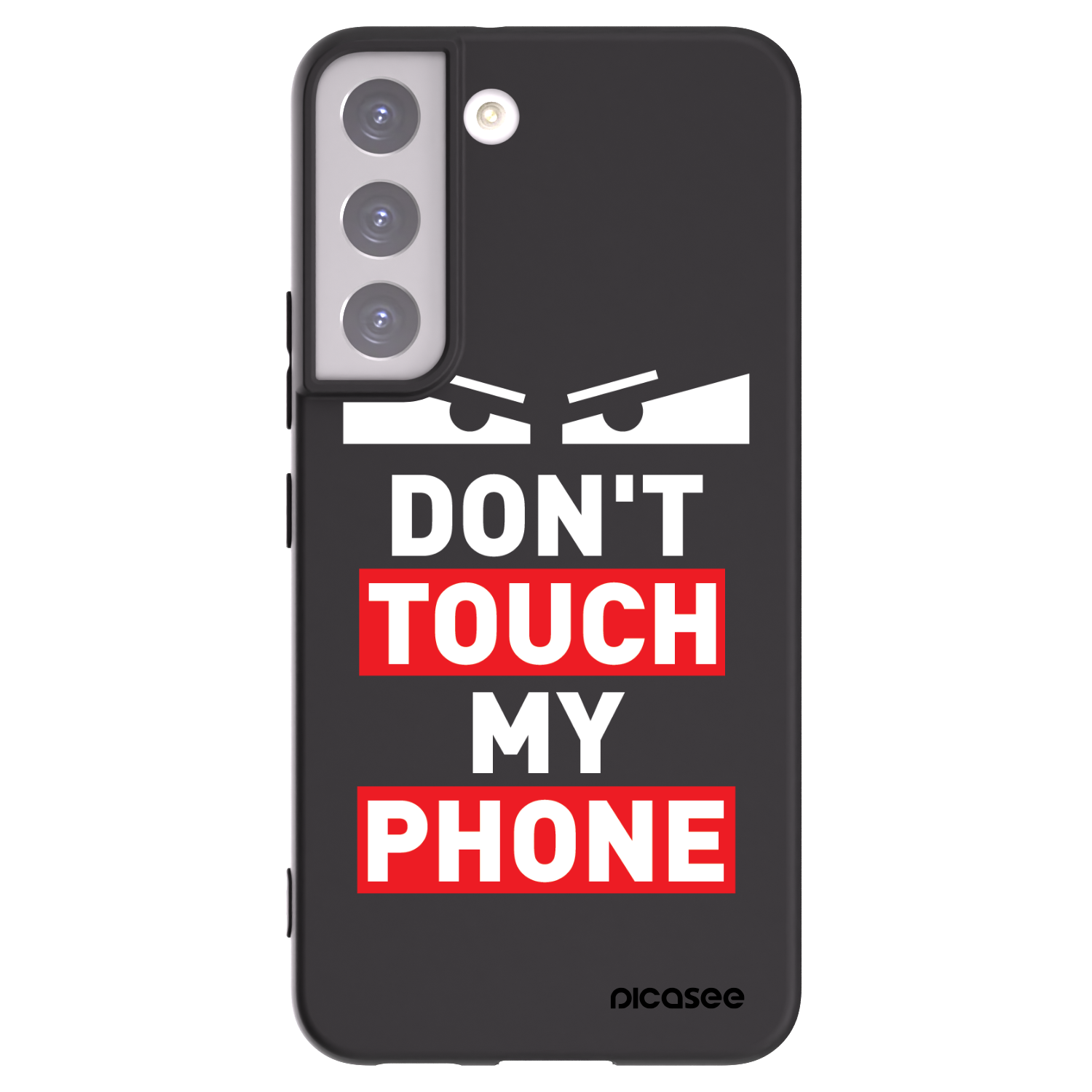 Picasee husă neagră din silicon pentru Samsung Galaxy S22 5G - Shadow Eye - Transparent