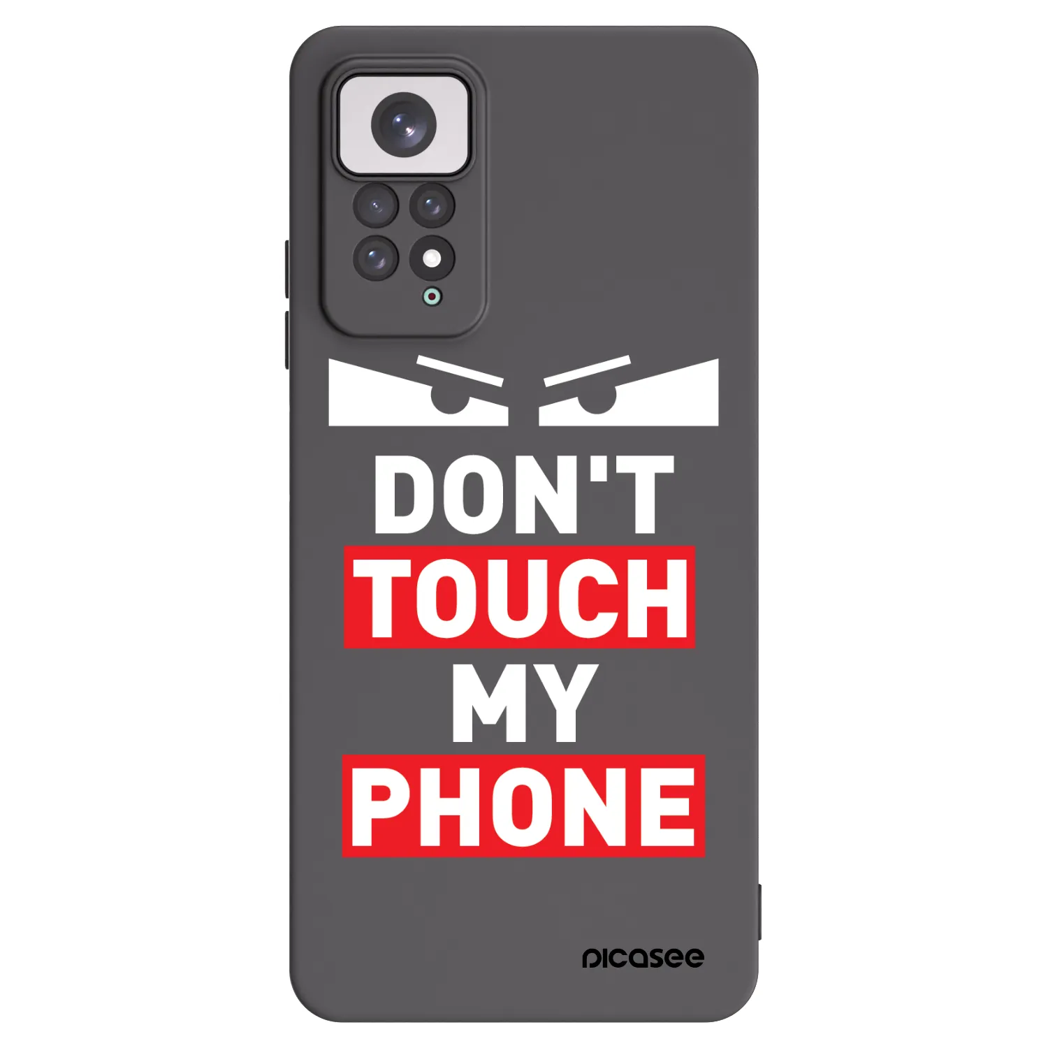 Picasee husă neagră din silicon pentru Xiaomi Redmi Note 11 - Shadow Eye - Transparent