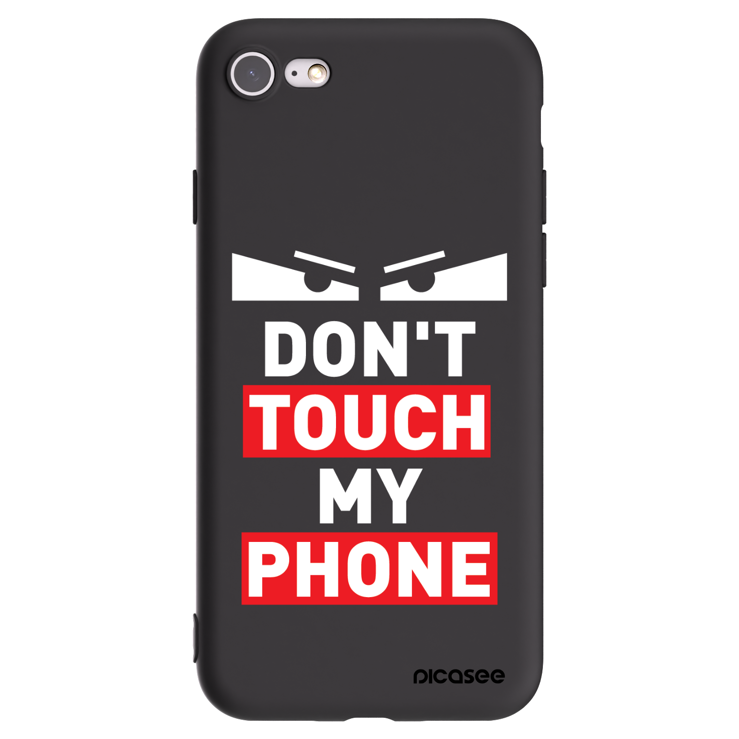 Picasee husă neagră din silicon pentru Apple iPhone SE 2022 - Shadow Eye - Transparent