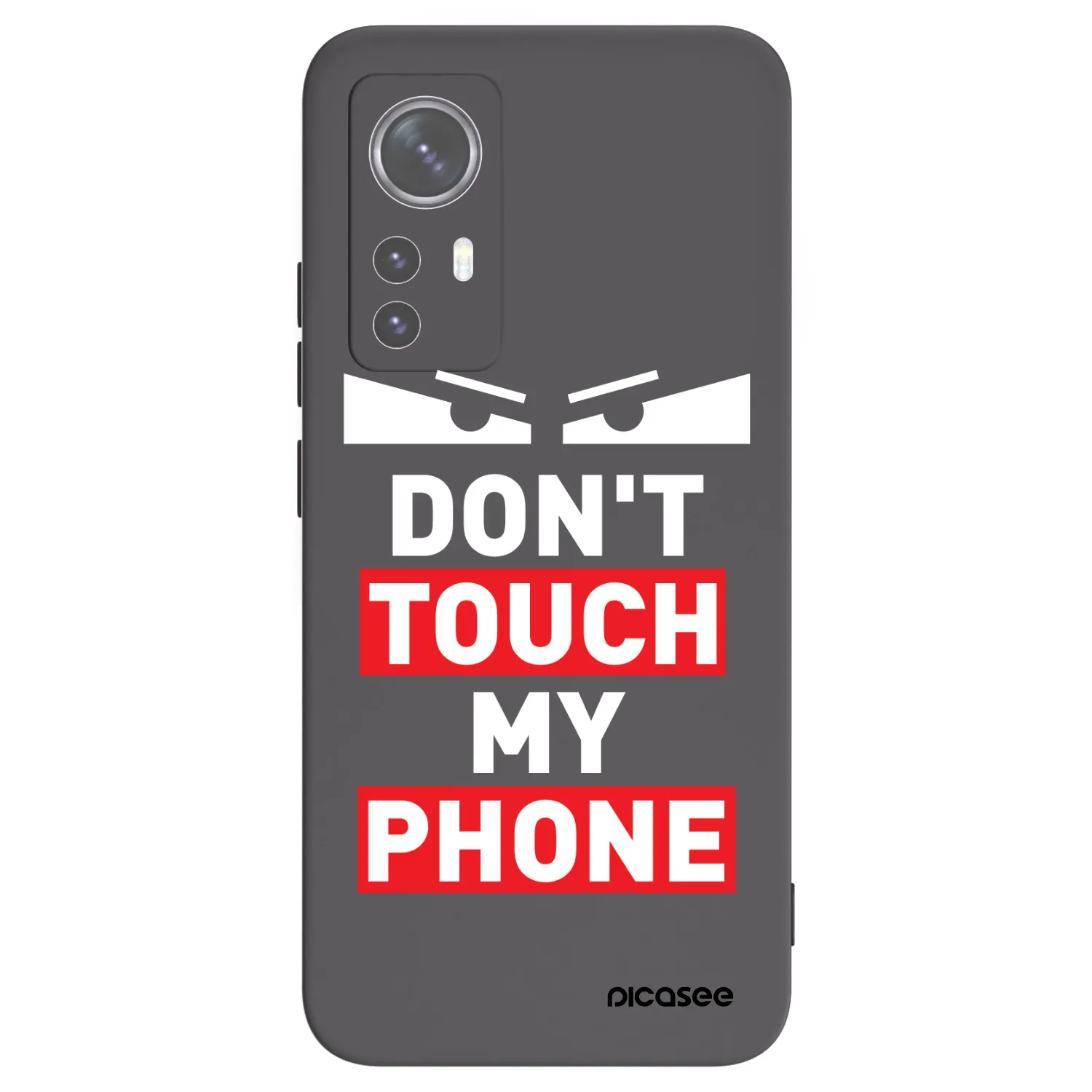 Picasee husă neagră din silicon pentru Xiaomi 12 - Shadow Eye - Transparent