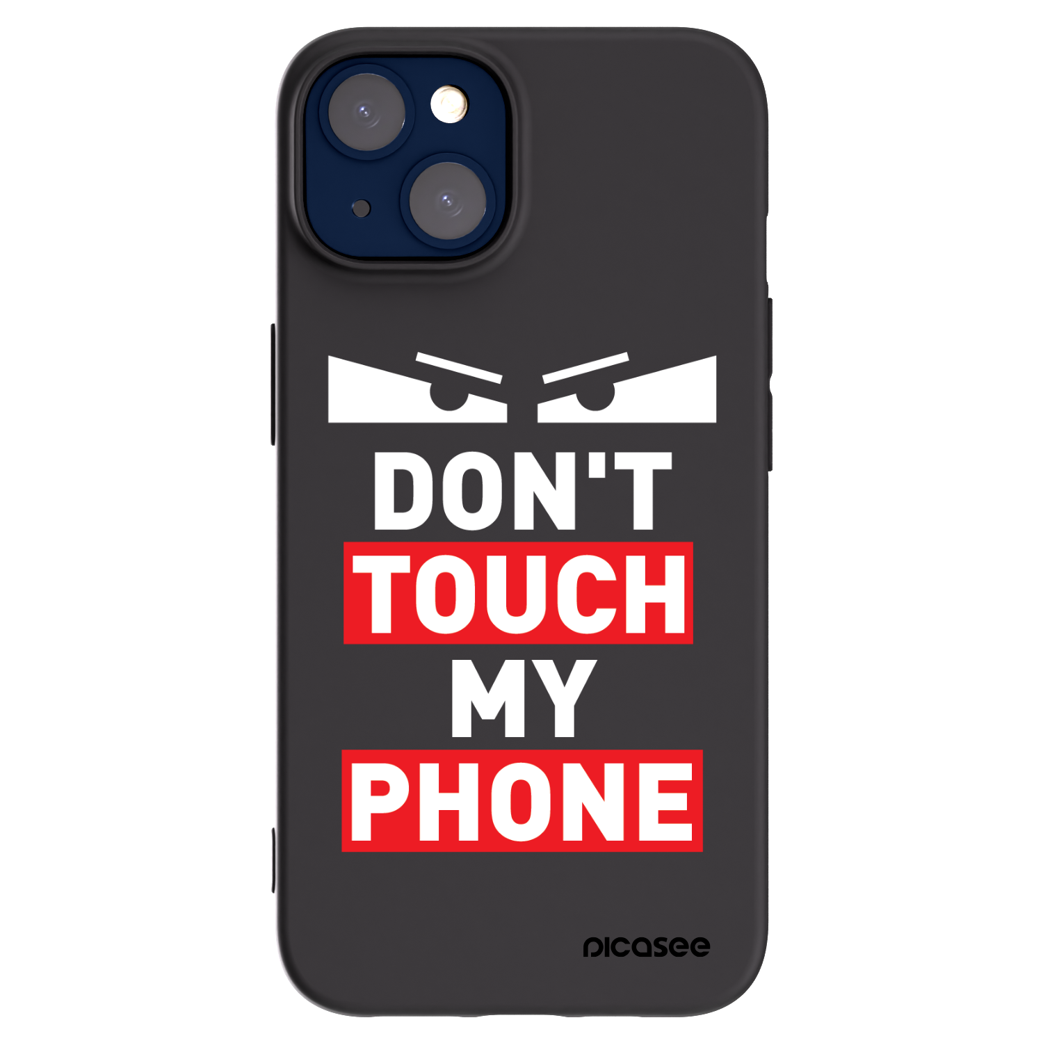 Picasee husă neagră din silicon pentru Apple iPhone 14 - Shadow Eye - Transparent