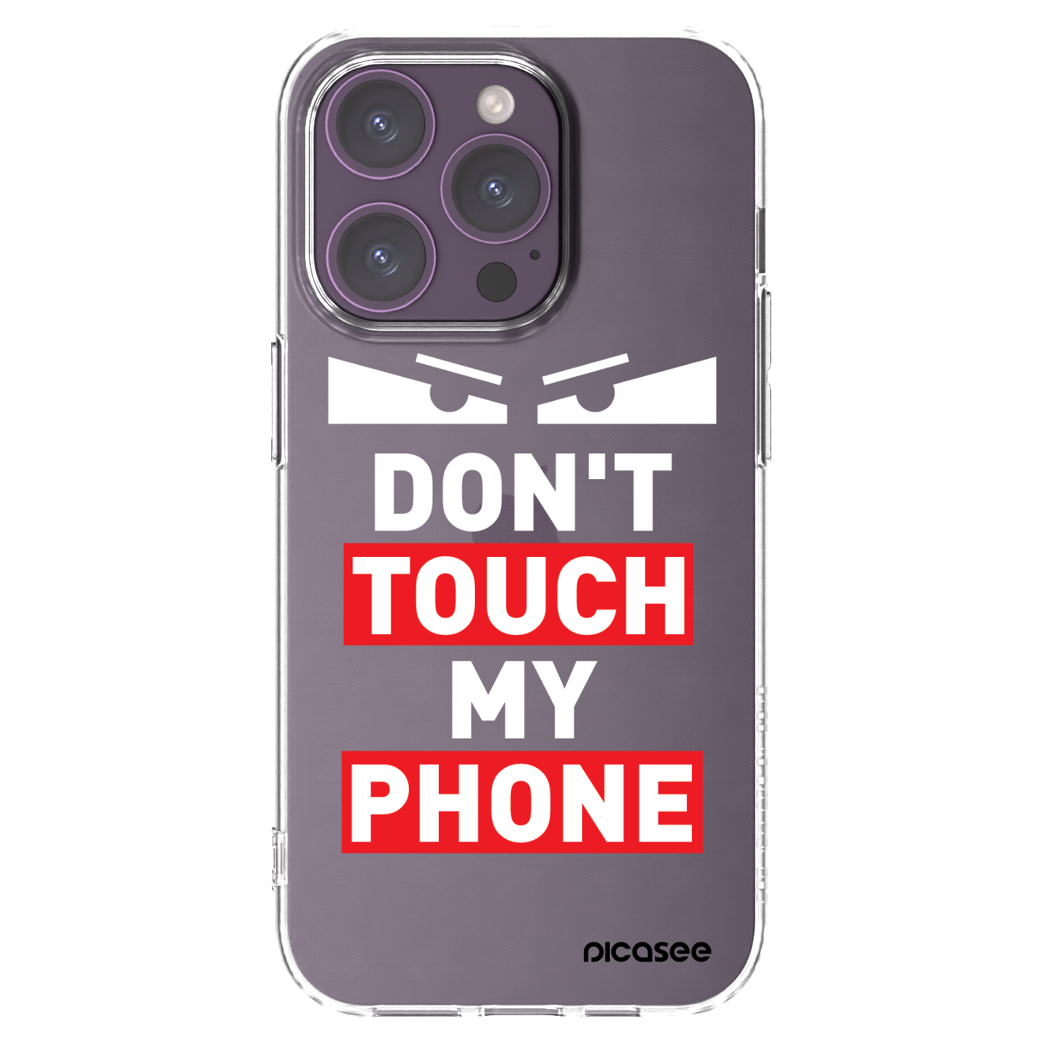 Picasee husă transparentă din silicon pentru Apple iPhone 14 Pro - Shadow Eye - Transparent