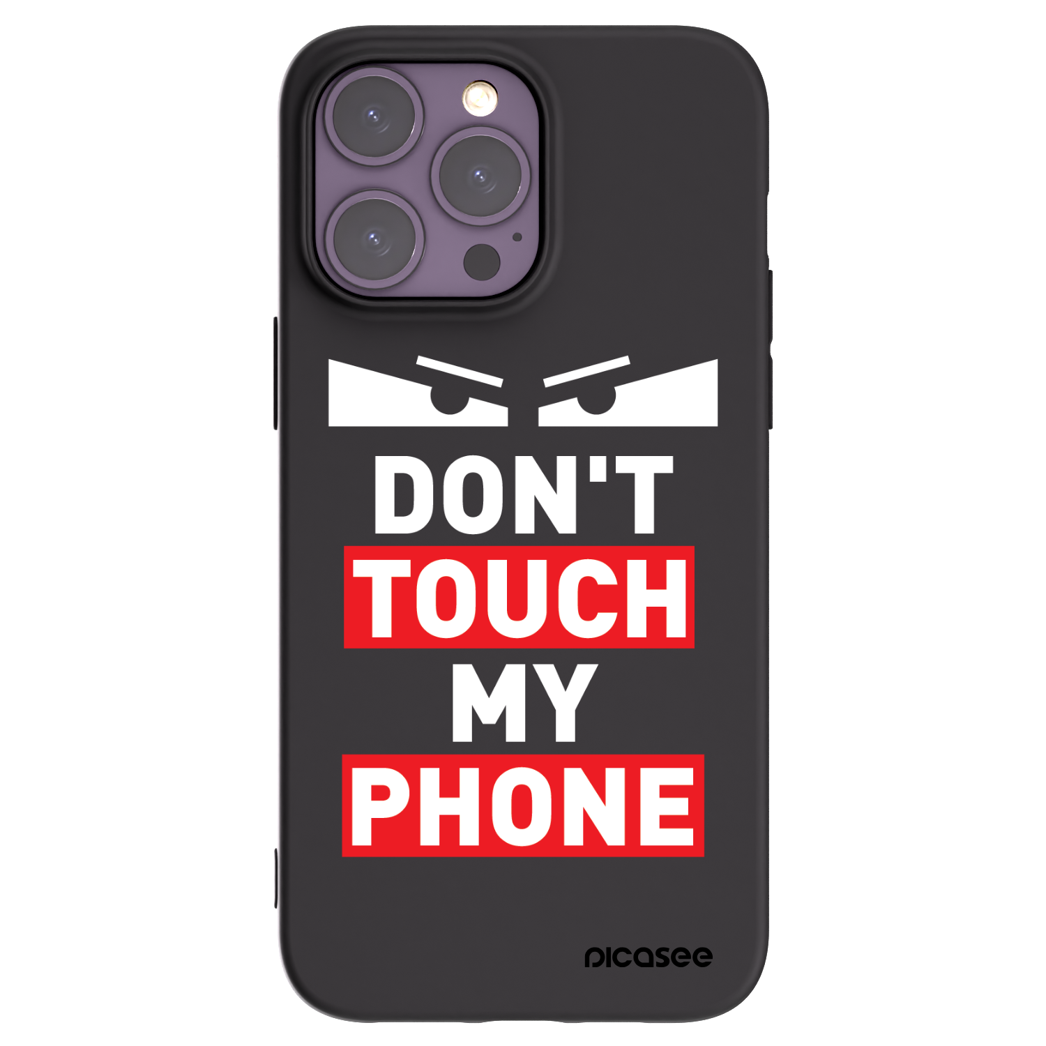 Picasee husă neagră din silicon pentru Apple iPhone 14 Pro Max - Shadow Eye - Transparent