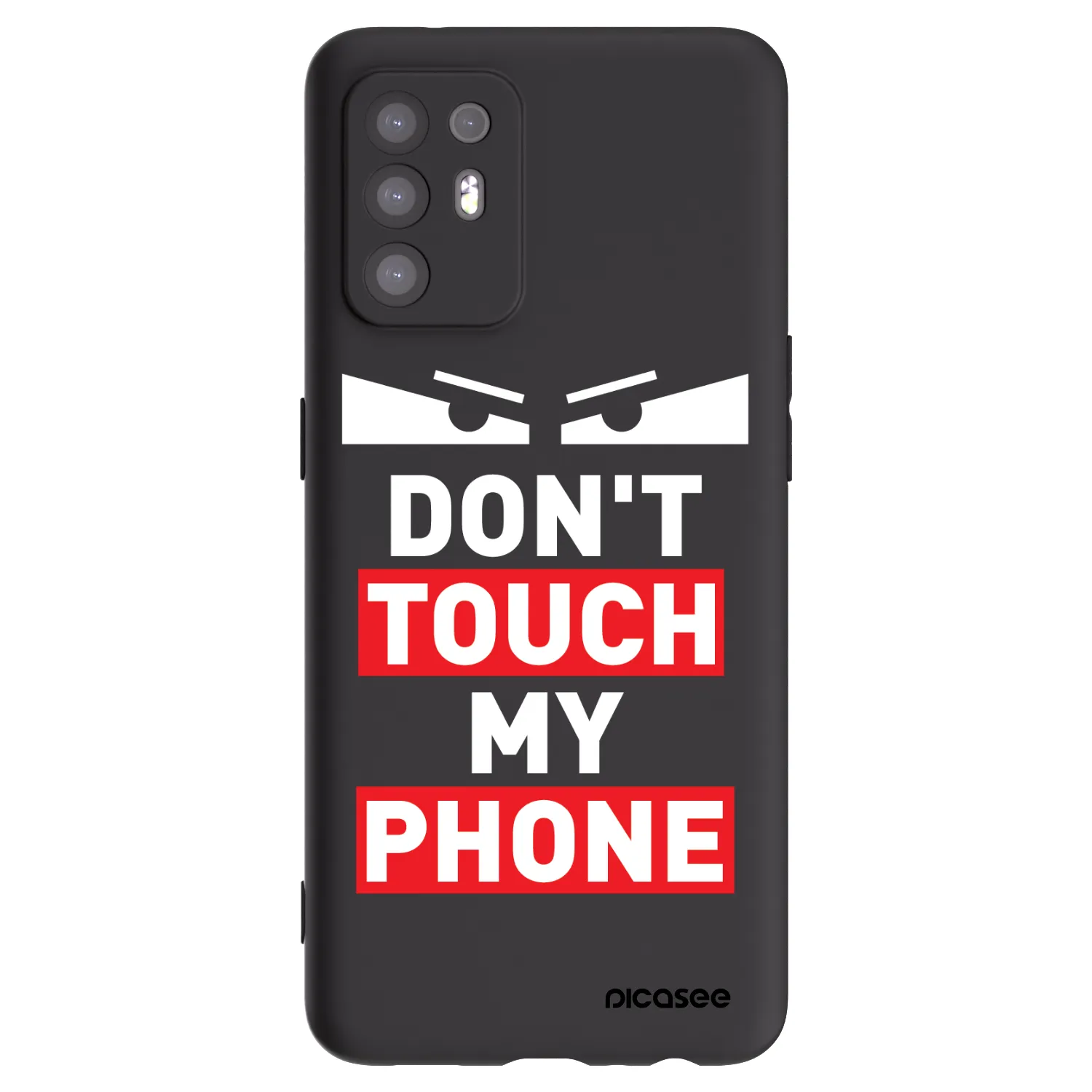 Picasee husă neagră din silicon pentru OPPO A94 5G - Shadow Eye - Transparent