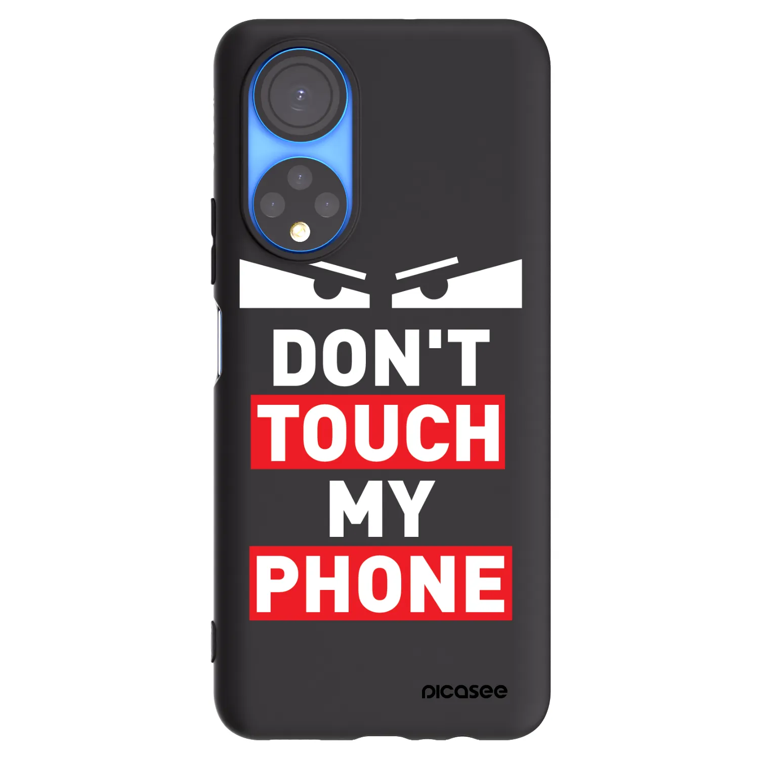 Picasee husă neagră din silicon pentru Honor X7 - Shadow Eye - Transparent
