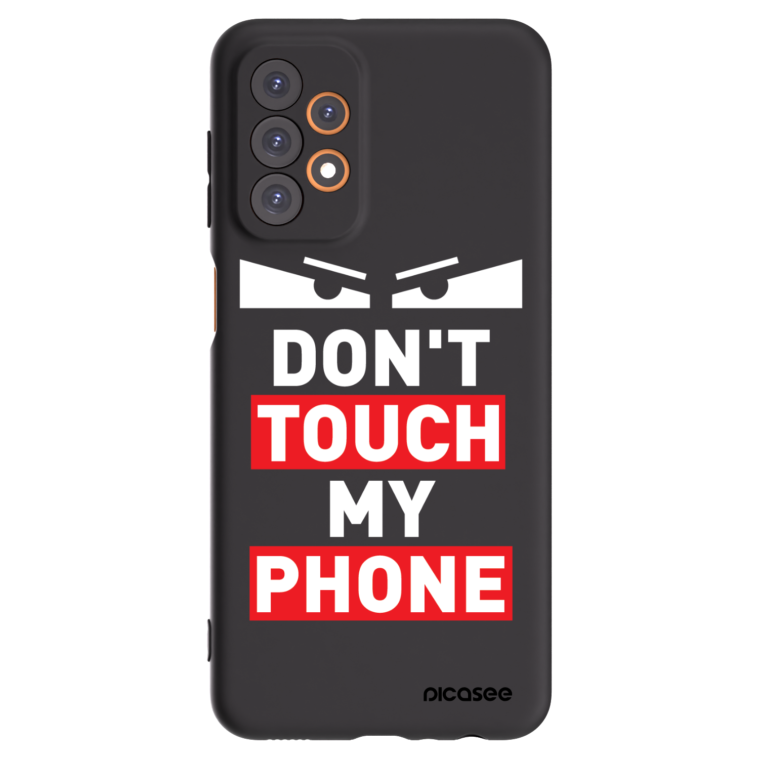 Picasee husă neagră din silicon pentru Samsung Galaxy A23 A235F 4G - Shadow Eye - Transparent