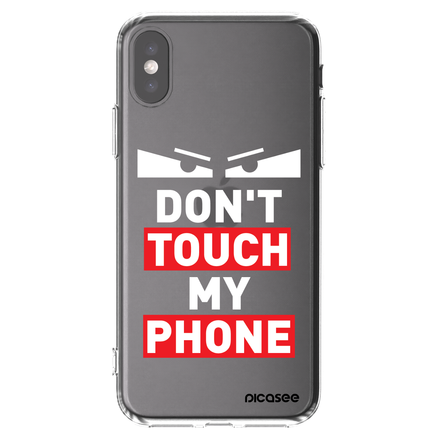 Picasee husă transparentă din silicon pentru Apple iPhone X/XS - Shadow Eye - Transparent