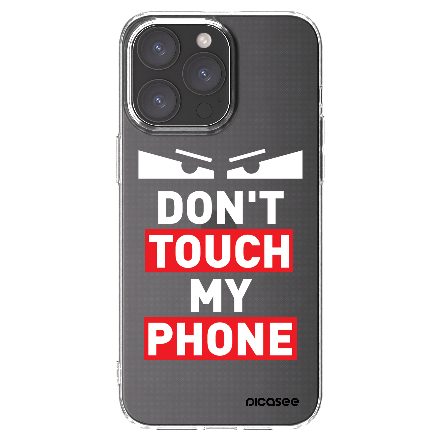 Picasee husă transparentă din silicon pentru Apple iPhone 15 Pro Max - Shadow Eye - Transparent