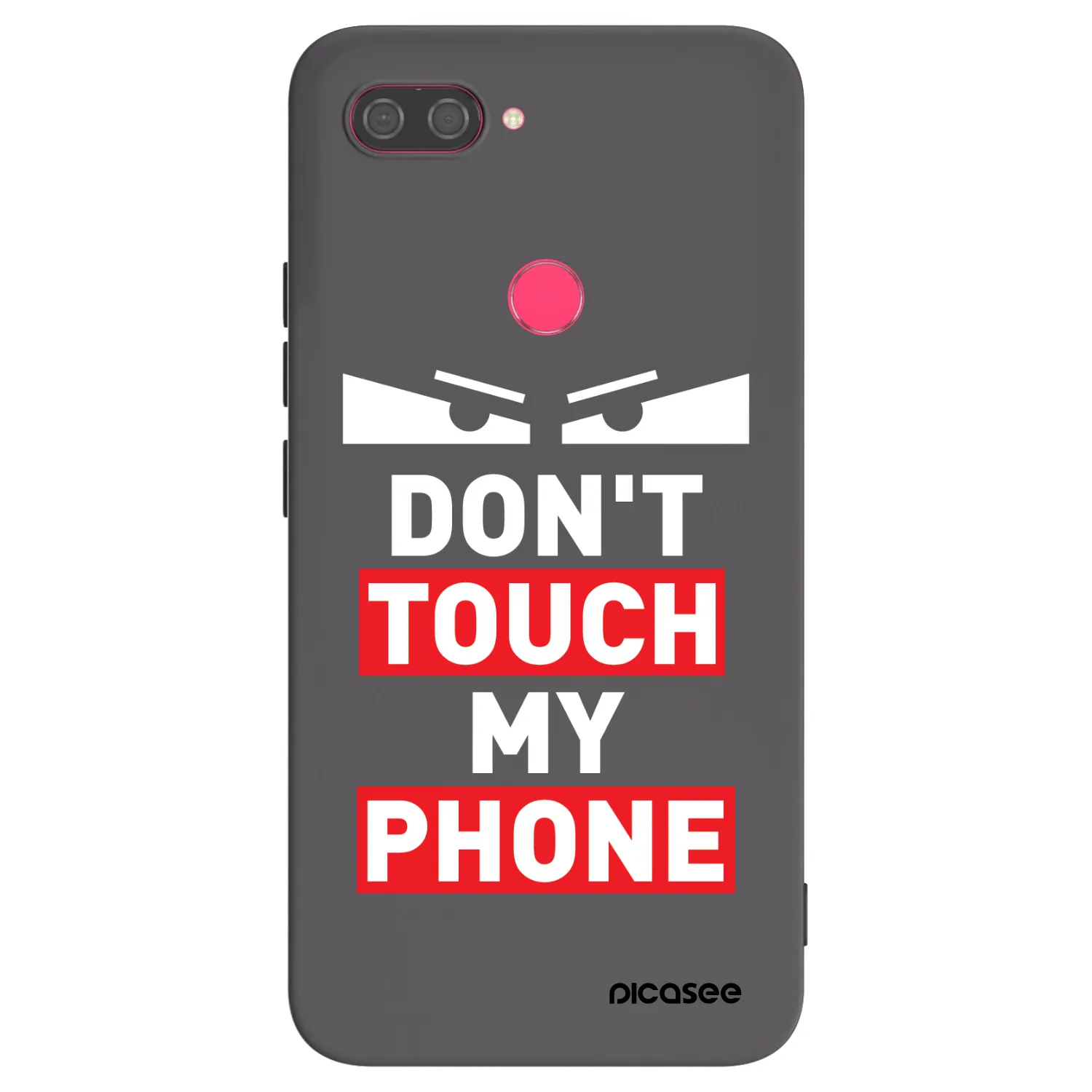 Picasee husă neagră din silicon pentru Xiaomi Mi 8 Lite - Shadow Eye - Transparent