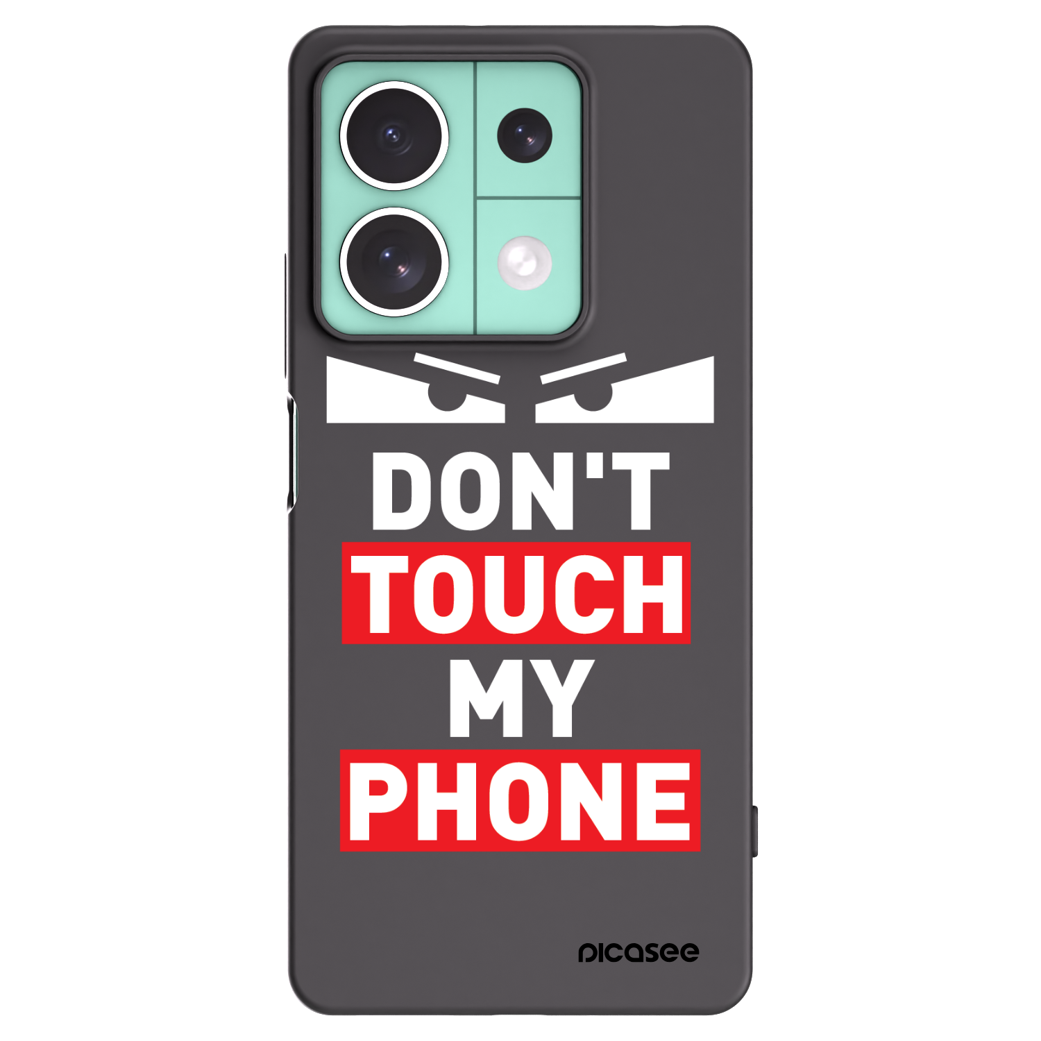 Picasee husă neagră din silicon pentru Xiaomi Redmi Note 13 5G - Shadow Eye - Transparent