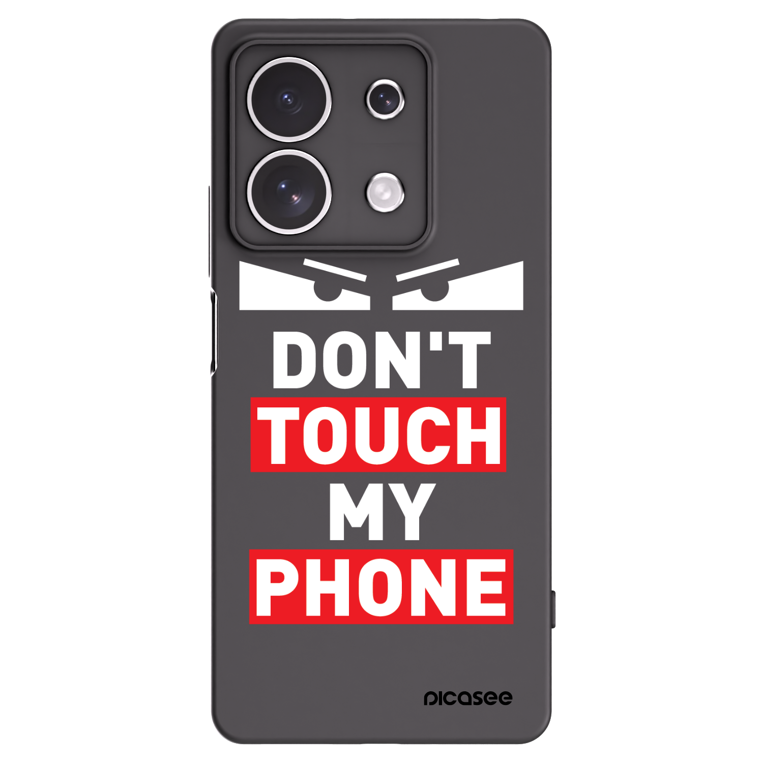 Picasee husă neagră din silicon pentru Xiaomi Redmi Note 13 4G - Shadow Eye - Transparent