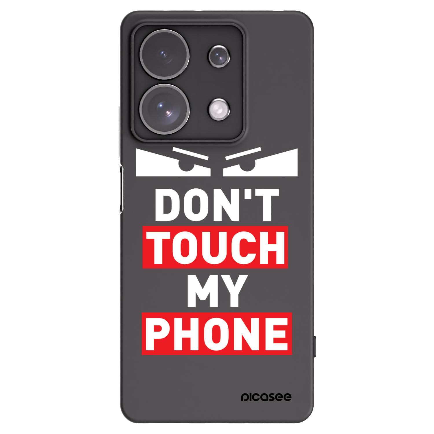 Picasee husă neagră din silicon pentru Xiaomi Redmi Note 13 Pro 4G - Shadow Eye - Transparent