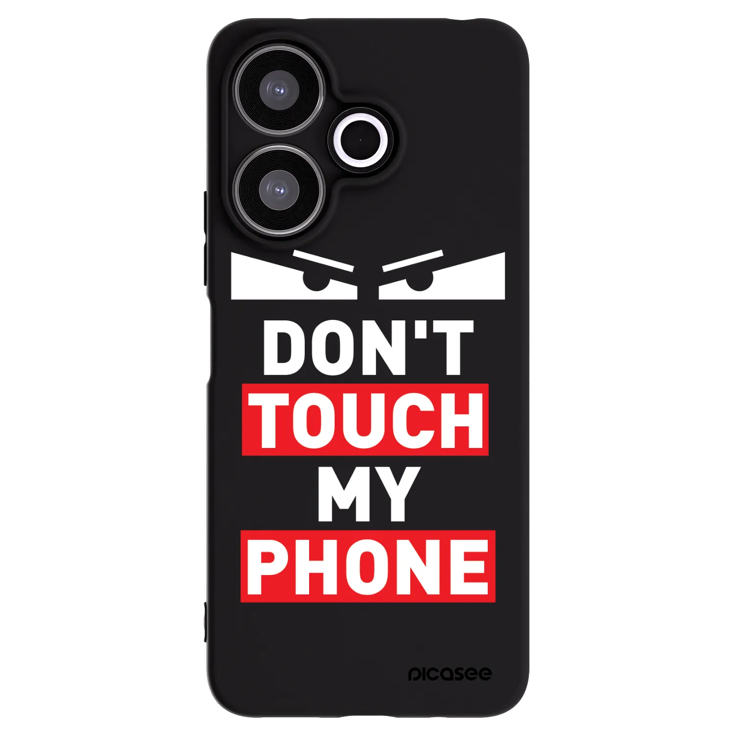 Picasee husă neagră din silicon pentru Xiaomi Redmi 13 4G - Shadow Eye - Transparent