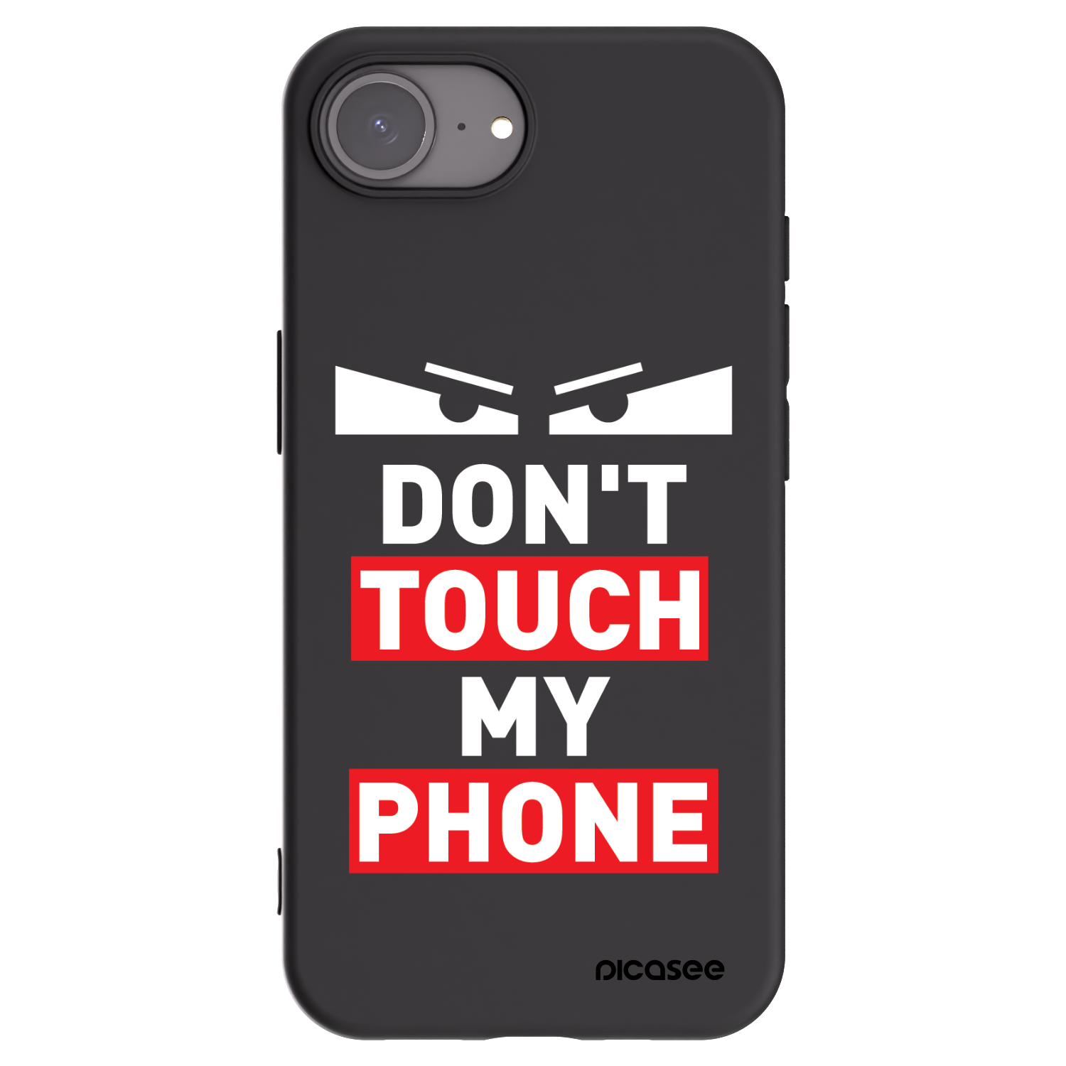 Picasee husă neagră din silicon pentru Apple iPhone 16e - Shadow Eye - Transparent