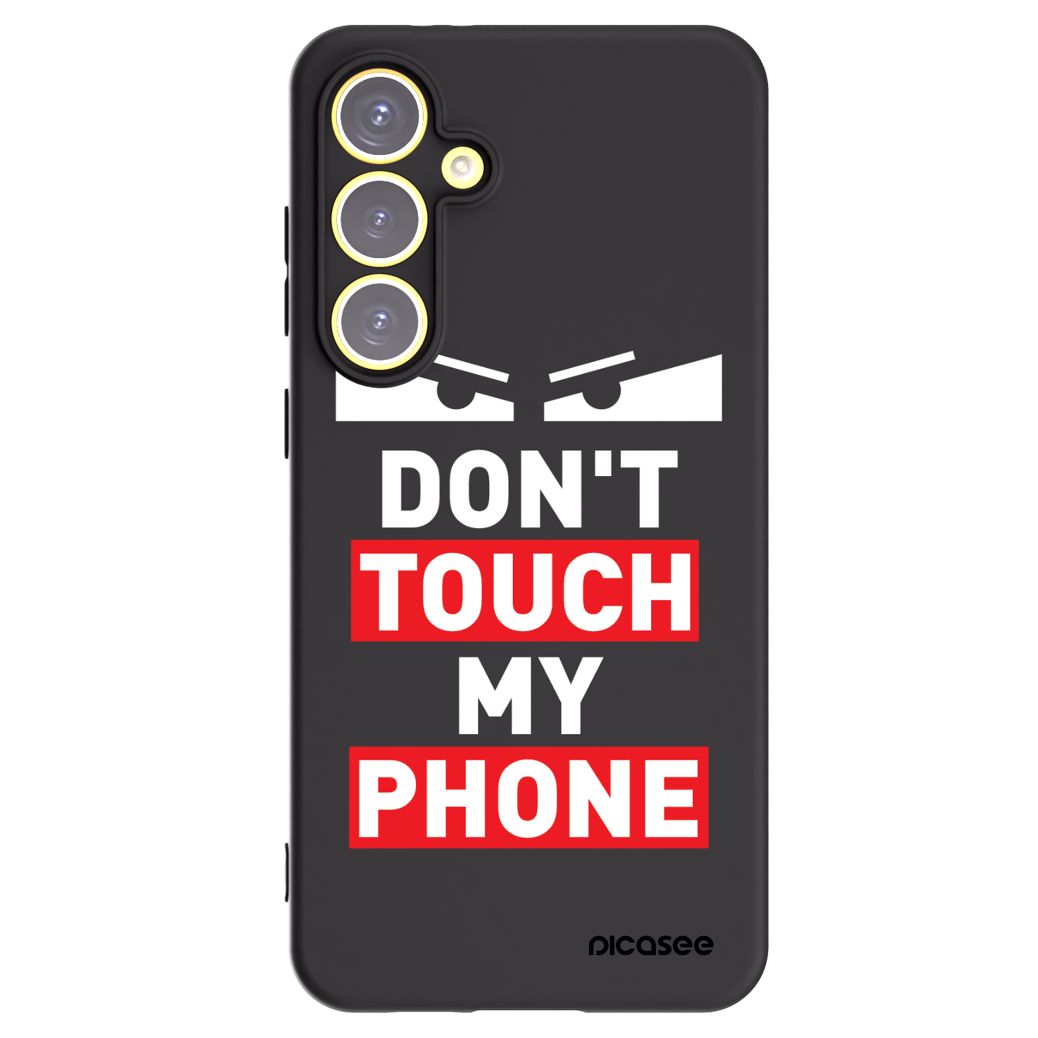 Picasee husă neagră din silicon pentru Samsung Galaxy S24 FE S721B - Shadow Eye - Transparent