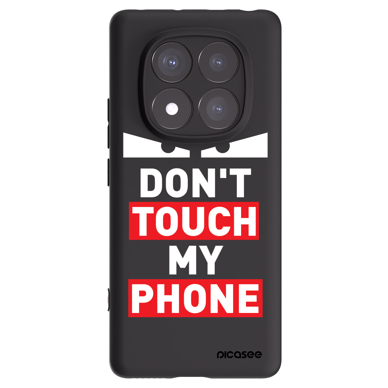 Picasee husă neagră din silicon pentru Xiaomi Redmi Note 14 Pro+ 5G - Shadow Eye - Transparent