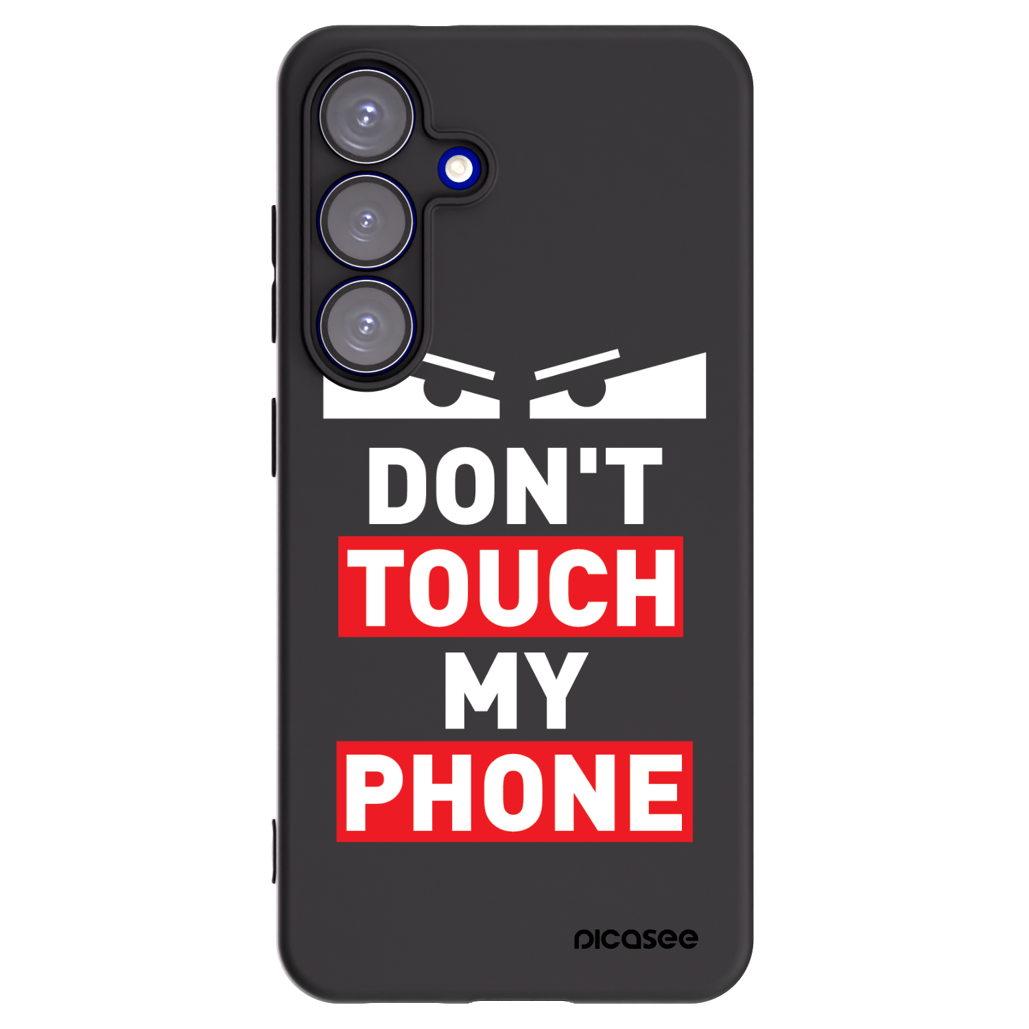 Picasee husă neagră din silicon pentru Samsung Galaxy S25 5G - Shadow Eye - Transparent